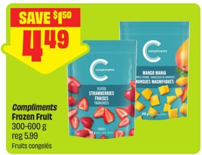 Compliments Frozen Fruit 300-600 g
